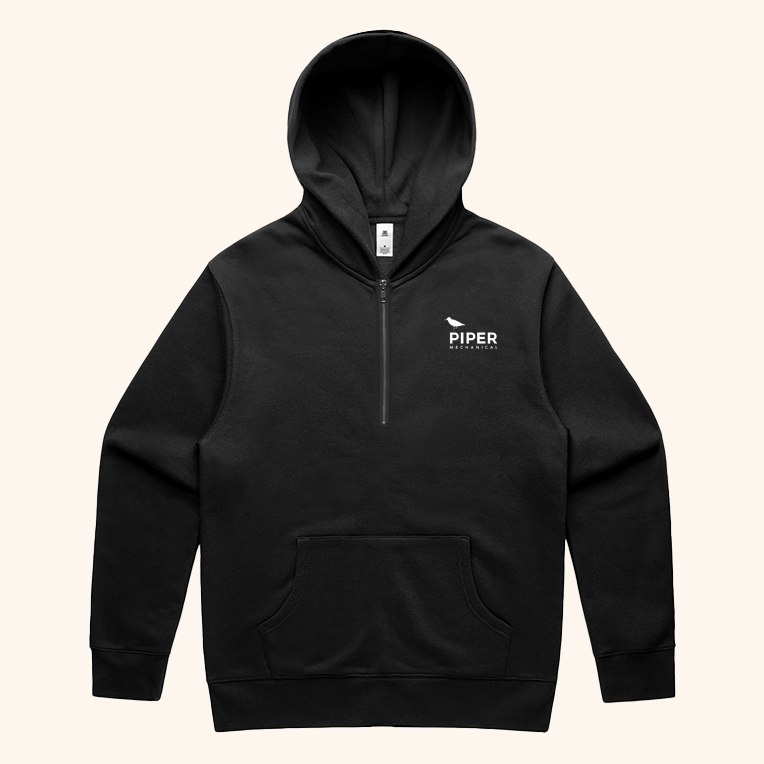 Relaxed Half Zip Hood