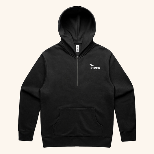 Relaxed Half Zip Hood